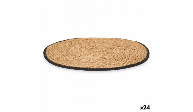 Lauamatt Kinvara TS23891-B TS23891-B Must Puuvill Merevetikad 35 x 0,6 x 35 cm (24 Ühikut)