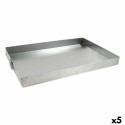 Kandiline Vorm VR Hõbedane Alumiinium 45 x 31 x 3,5 cm (5 Ühikut)