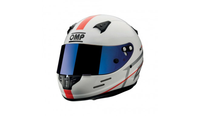 Kiiver OMP KJ8 EVO XS Valge