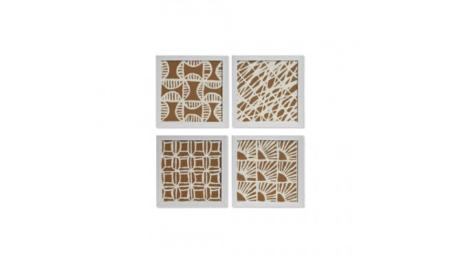 4 attēlu komplekts Home ESPRIT Moderns 22 x 2 x 22 cm (4 Daudzums)