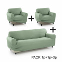 Sofa Cover Sofakover Pocket Trio Romeo 3 Units - Linen