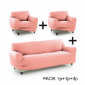 Dīvāna pārvalks Sofakover Pocket Trio Romeo 3 gb. - Lins