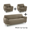 Dīvāna pārvalks Sofakover Pocket Trio Romeo 3 gb. - Lins