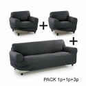 Dīvāna pārvalks Sofakover Pocket Trio Romeo 3 gb. - Lins