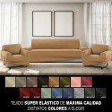 Sofa Cover Sofakover Pocket Trio Romeo 3 Units - Linen