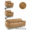 Dīvāna pārvalks Sofakover Pocket Trio Romeo 3 gb. - Lins