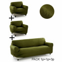 Dīvāna pārvalks Sofakover Pocket Trio Romeo 3 gb. - Lins