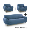 Sofa Cover Sofakover Pocket Trio Romeo 3 Units - Linen