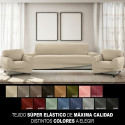 Sofa Cover Sofakover Pocket Trio Romeo 3 Units - Linen