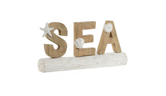 Dekoratiivkuju Home ESPRIT Sea Valge Naturaalne Vahemere 47 x 8 x 24,5 cm