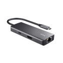 USB-jaotur Trust 24968 Hõbedane (1 Ühikut)