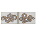 Canvas Home ESPRIT Balts Dabisks Boho 70 x 3 x 50 cm (2 gb.)