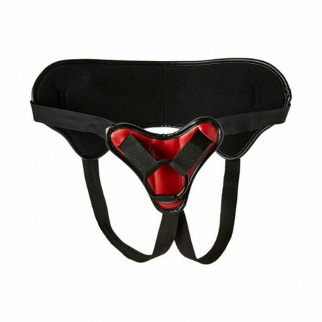 New Comers Strap komplekt Sportsheets Must/Punane 100 % Polüuretaan