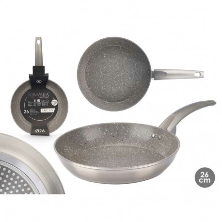Non-stick frying pan Kinvara Silver Aluminium Induction
