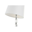 Floor Lamp Home ESPRIT White Silver 50 W 220 V 35 x 35 x 150 cm (3 Pieces)
