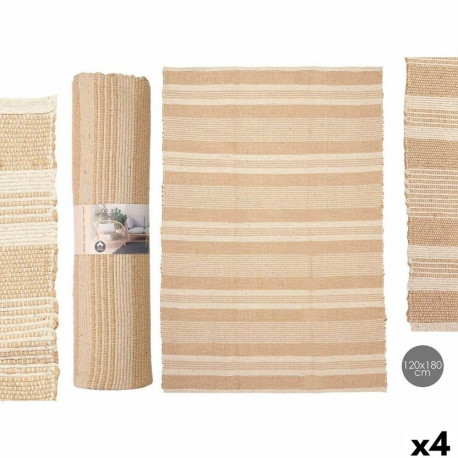 Carpet NO.02 White Brown 120 x 180 cm (4 Units)