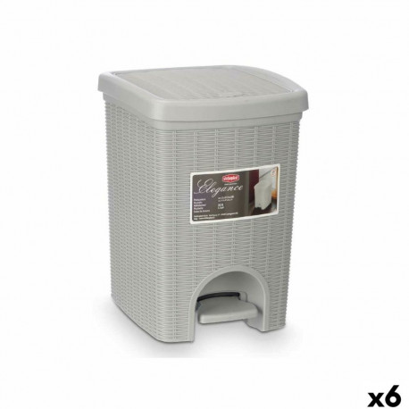 Atkritumu tvertne Stefanplast 30798 Gaiši pelēks Plastmasa 20 L (6 gb.)
