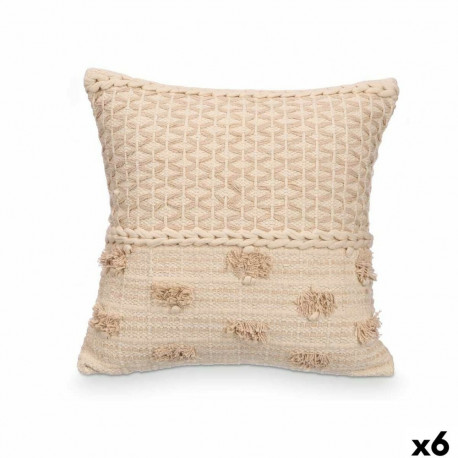 Cushion Gift Decor 4734 4734 Beige Natural 45 x 15 x 45 cm (6 Units)