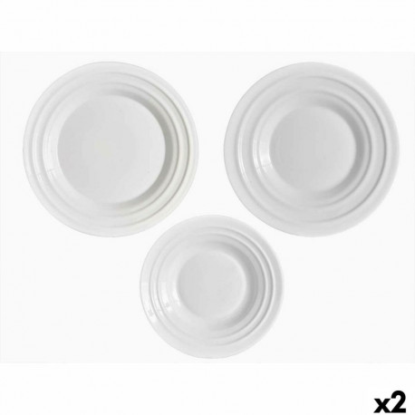 Dinnerware Set Vivalto F-LGCP105-75-85 F-LGCP105-75-85 White Opaline glass (2 Units)