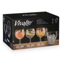 Ice Bucket Vivalto 11444 Transparent Metal Crystal 14,5 x 12 x 12,5 cm 4x (10,5 x 20 cm) Wine glasse