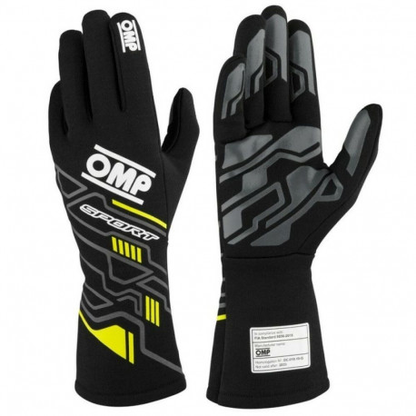 Karting Gloves OMP MY2025 Kollane Must FIA 8856-2018 - L
