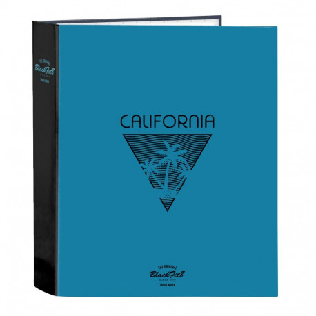 Gredzenveida stiprinājums BlackFit8 California Zils Melns A4 27 x 33 x 6 cm