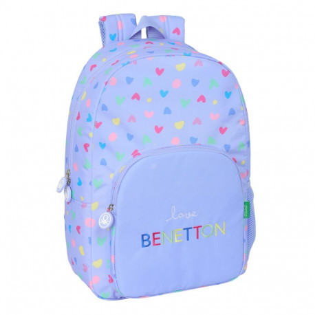 Kooliseljakott Benetton Lila Lillla 30 x 46 x 14 cm