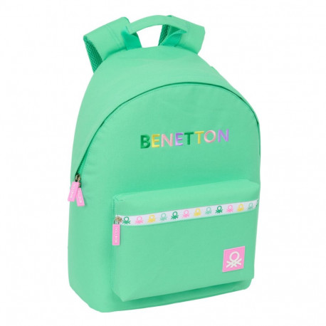 Sülearvuti Seljakott Benetton benetton Roheline 31 x 41 x 16 cm