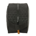 Дорожный несессер BlackFit8 Old school Чёрный Серый перерабатываемый 26 x 15 x 12 cm