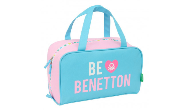 Reisi Tualett-tarvete Kott Benetton Unique Roosa Türkiissinine 31 x 14 x 19 cm