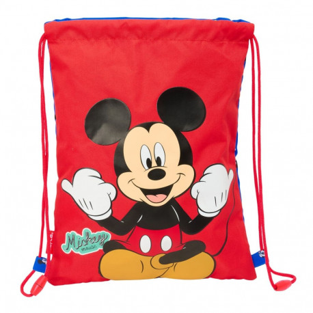 Backpack with Strings Mickey Mouse Clubhouse Good day Blue 26 x 34 x 1 cm