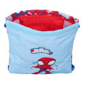 Backpack with Strings Spider-Man Rescue Blue Red 26 x 34 x 1 cm