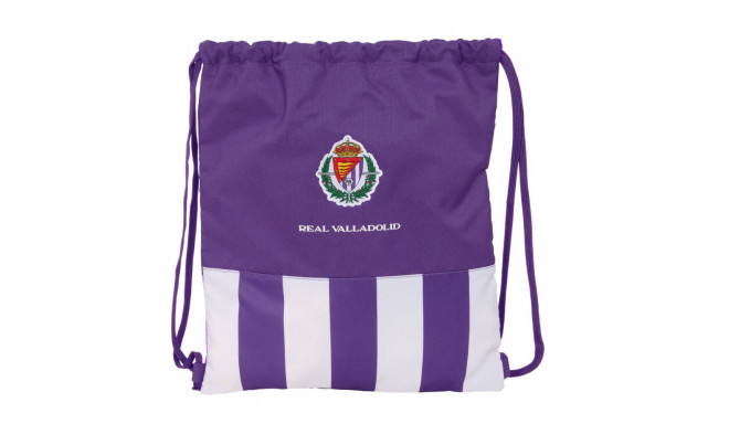 Backpack with Strings Real Valladolid C.F. White Purple 35 x 40 x 1 cm