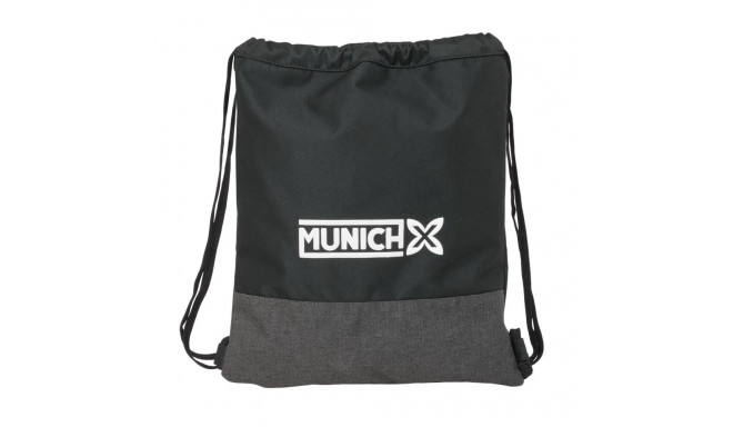 Backpack with Strings Munich Topo Black 35 x 40 x 1 cm