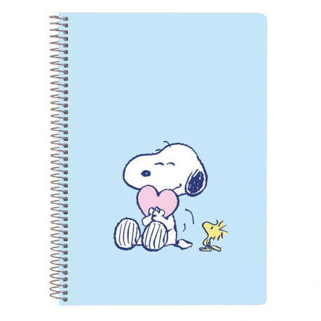Piezīmju Grāmata Snoopy Love Zils A5 80 Loksnes