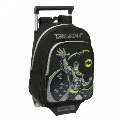 School Rucksack with Wheels Batman Game over Black 27 x 33 x 10 cm