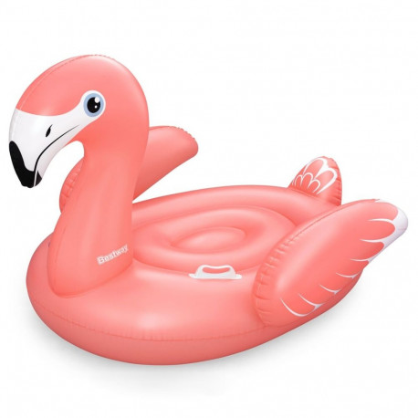 Bestway Inflatable Flamingo with Handles 168x120 cm +3 Years Beach Pool 41526