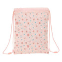 Backpack with Strings Safta Jirafa Coral 26 x 34 x 1 cm
