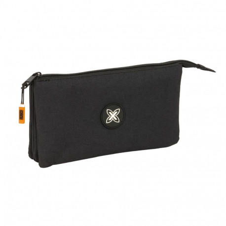 Kolme tõmblukuga pliiatsikarp Munich Lagoon Must 22 x 12 x 3 cm