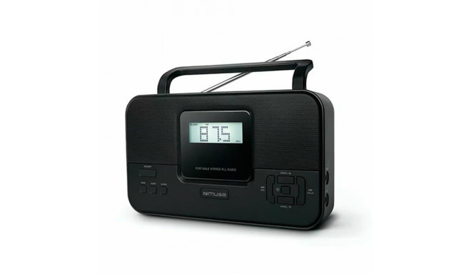 Portable Digital Radio Muse Black AM FM