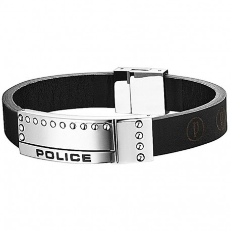 Men's Bracelet Police PJ24643BLB01L Leather 18 cm