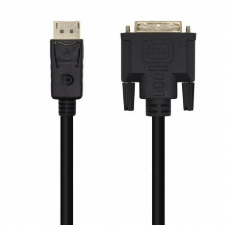 DisplayPort-DVI Kaabel Aisens A125-0463 Must 3 m