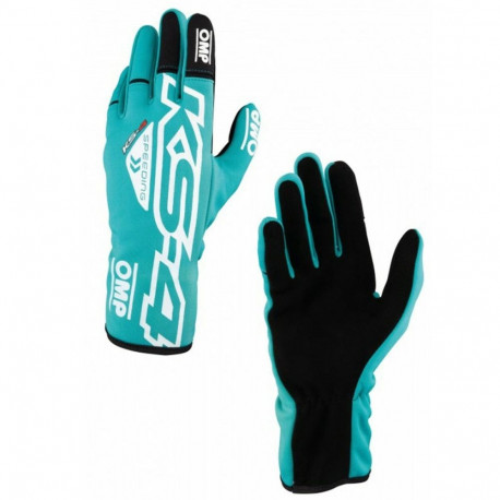 Kids Karting Gloves OMP KS-4 Roheline 5