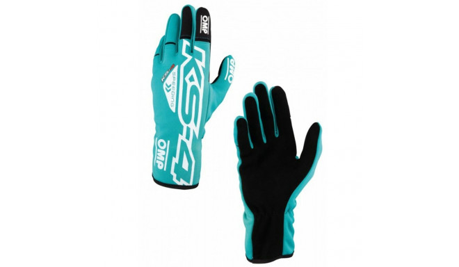 Kids Karting Gloves OMP KS-4 Green 5