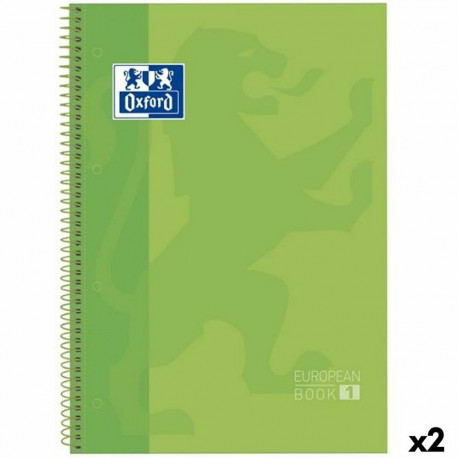 Sõrmuste Raamat Oxford Classic Europeanbook 1 Write&Erase Roheline A4+ 80 Lehed 5 Tükid (2 Ühikut)