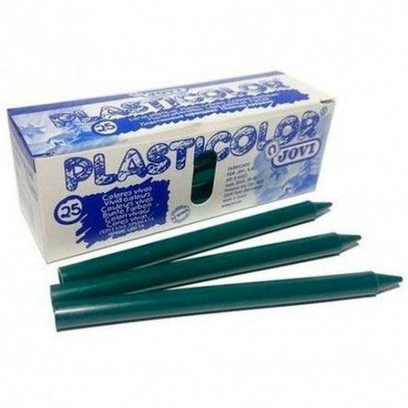 Krāsainie krītiņi Jovi Plasticolor Tumši zaļš (25 gb.)