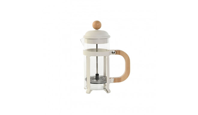 Cafetière with Plunger Home ESPRIT White Natural Stainless steel polypropylene 350 ml 13 x 8 x 19 cm