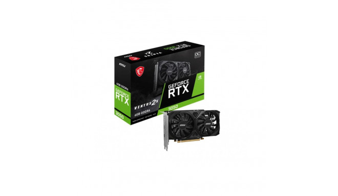 MSI GeForce RTX 3050 VENTUS 2X E 6G OC | NVIDIA | 6 GB | NVIDIA GeForce RTX 3050 | GDDR6 | HDMI port