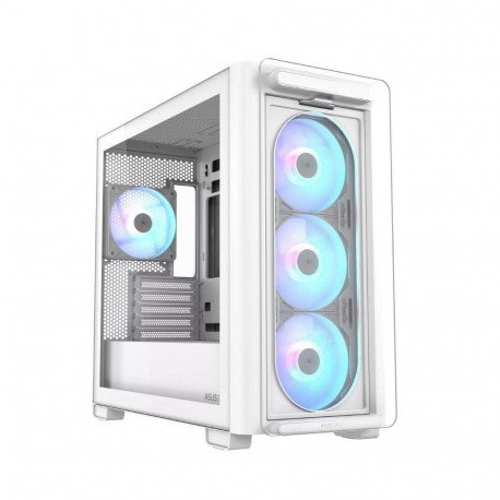Asus Case||A23 PLUS|MidiTower|Case product features Transparent panel|MicroATX|MiniITX|Colour White|