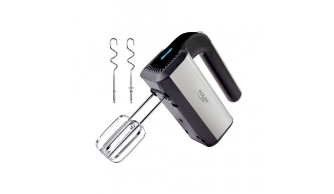 Adler Hand mixer AD 4225 Hand Mixer 300 W Number of speeds 5 Turbo mode Stainless steel